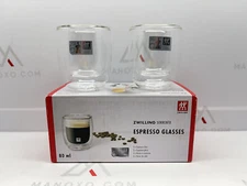 ZWILLING 39500-075 Double Wall Glass, Espresso Cup, 2.8 fl oz (80 ml),