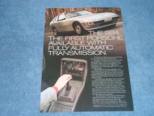 1977 Porsche 924 Vintage Ad "First Porsche with a Fully Automatic Transmission"