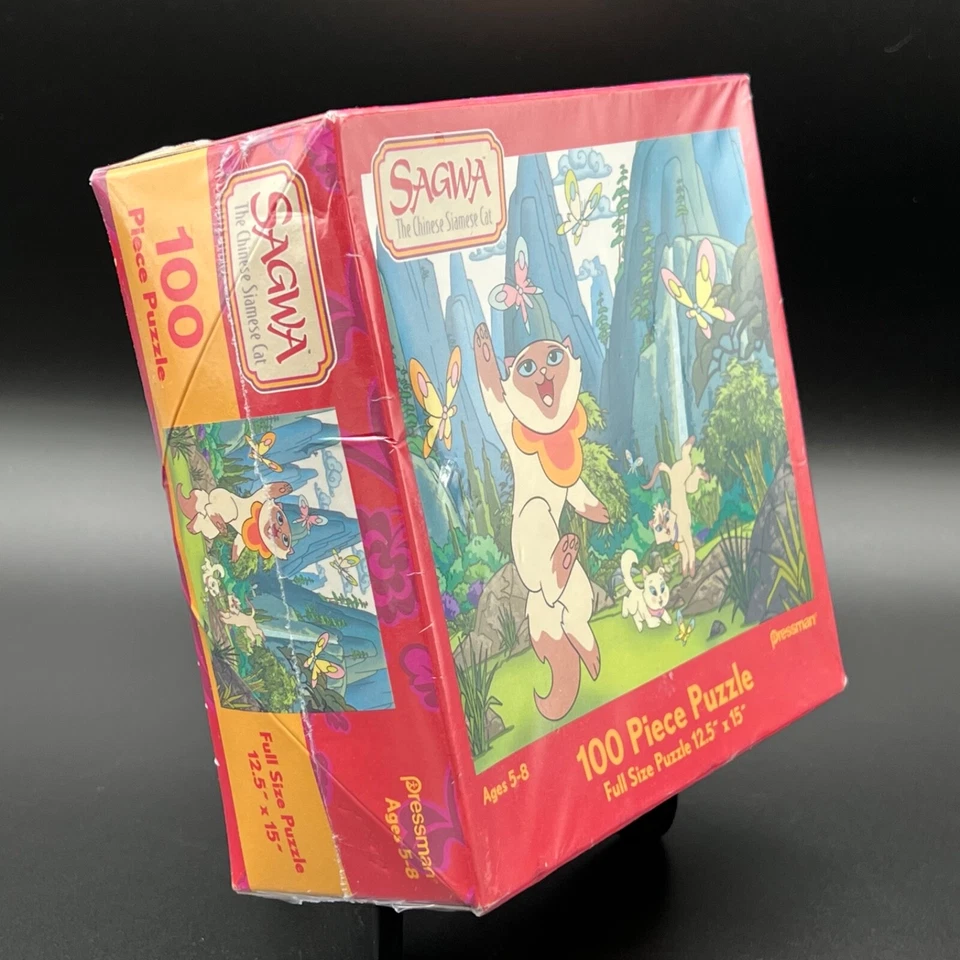 2002 Pressman (PBS Kids) Sagwa The Chinese Siamese Cat 100 pc. Jigsaw Puzzle NIP - Image 2 of 4