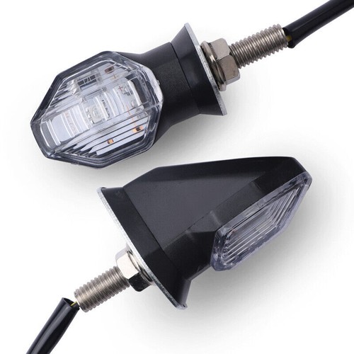 Mini indicador de giro LED de motocicleta luz intermitente ámbar para Kawasaki Honda - Imagen 8 de 12