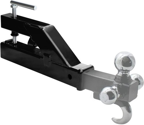 Bucket Hitch for Tractor, 1PC Clamp On Trailer Hitch Receiver 2 Ball Mount - Picture 2 of 7