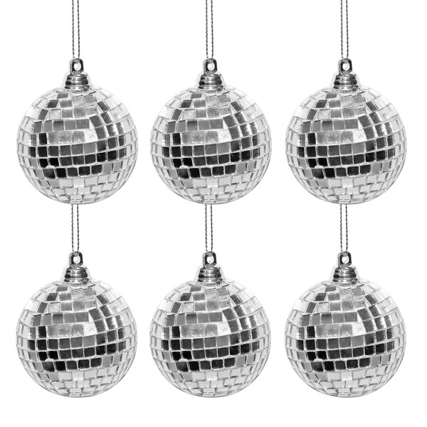 Christmas Spiegelkugel Baubles HäNge-Tree Deko - 6Er Set 60Mm-image