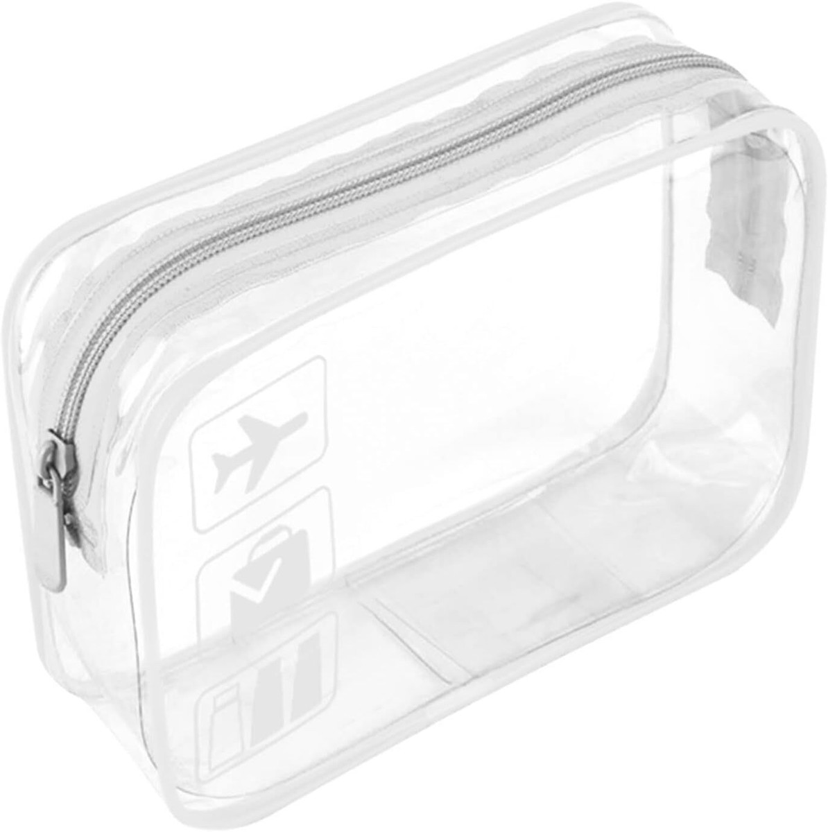 Clear Travel Toiletry Bag TSA Approved Quart Size Carry On Liquid Cosmetic  Pouch