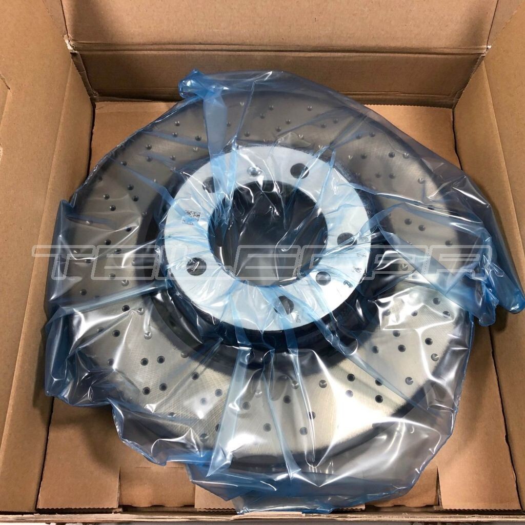 Porsche 911 991.2 Front Left Brake Disc Rotor 9p1615301j Genuine 