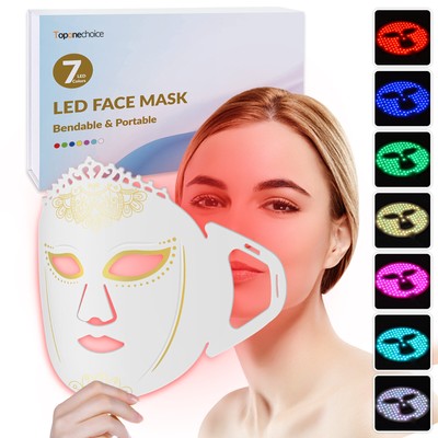 Silicone LED Light Therapy Facial Mask Infrared Face Mask Light Therapy
