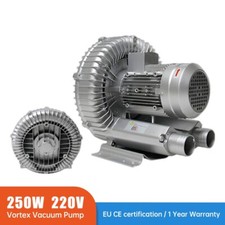 250W High Pressure Vortex Blower Fan Air Vacuum Pump 220V Aeration Air Drying
