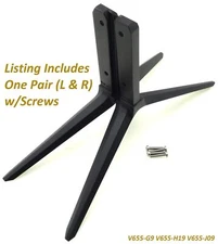 Pre-Owned Vizio V655-G9 V655-H19 V655-J09 TV Stand Legs w/Screws