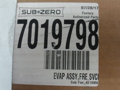 SUB - ZERO EVAP ASSY # 7019798