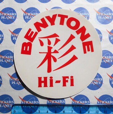 VINTAGE STICKER STICKER STICKER CAR MOTORCYCLE TUNING BENYTONE HI-FI