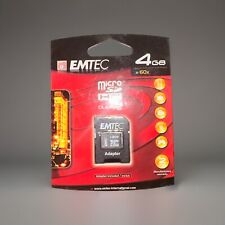 EMTEC MicroSD Adapter  4gb Micro SDHC Card
