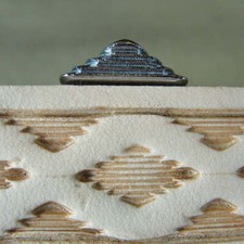 Craft Japan - #F926H Half Diamond Geometric Stamp (Leather Stamping Tool)