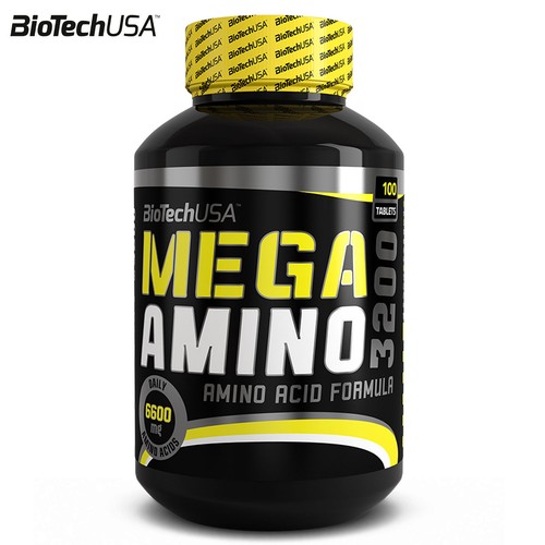 MEGA AMINO 3200 100 Tablets BCAA Full Spectrum Amino Acids Whey Protein