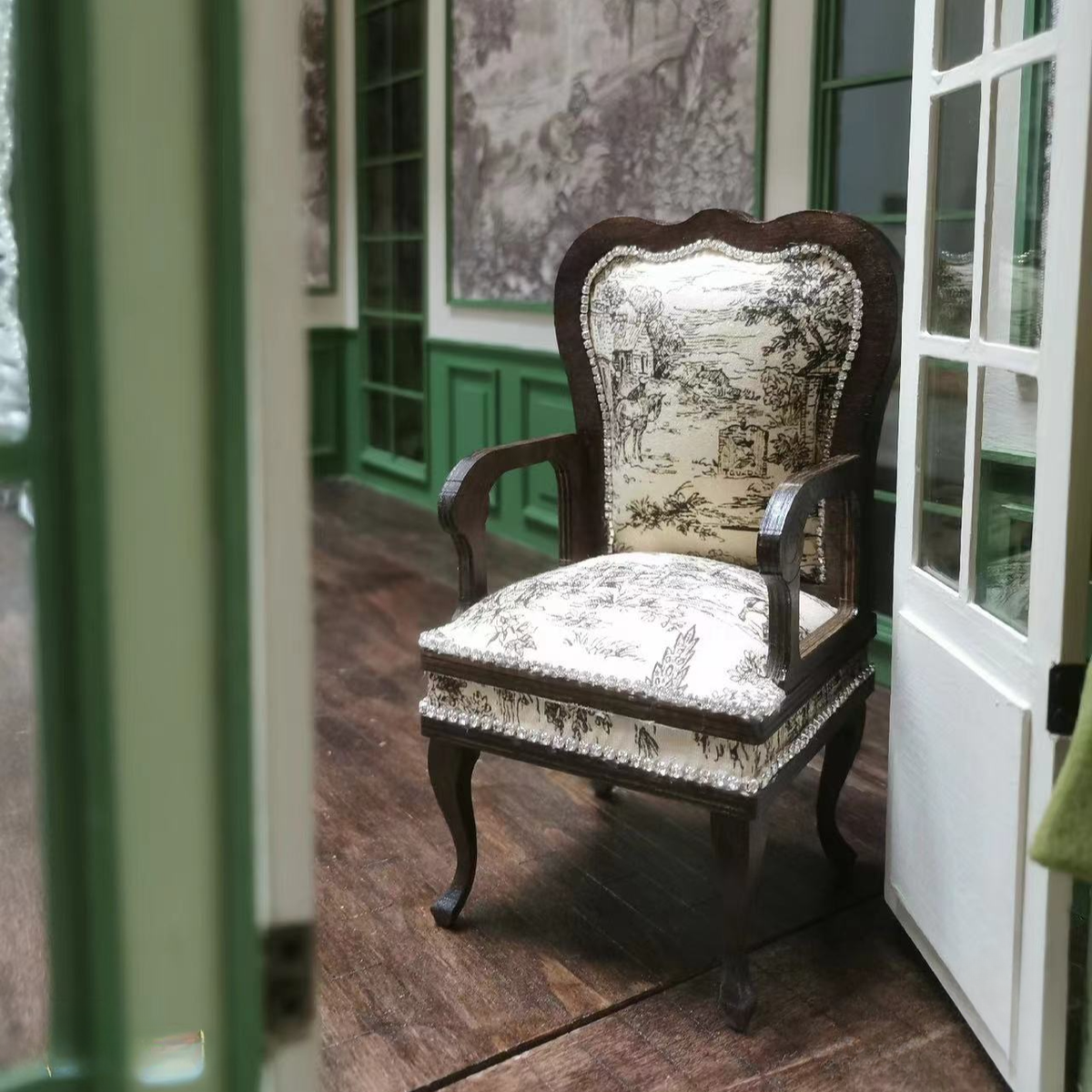 1/6 Scale Dollhouse Furniture Miniatures Unfinished Sofa Handmade Building  Kit