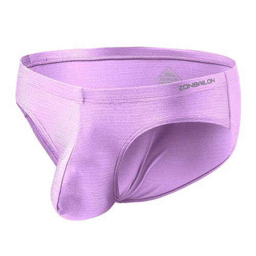 ZONBAILON Ropa Interior Para Hombre Suave Sedoso Alto Elástico Nylon Sexy Fuerte Convexo Calzoncillo - Imagen 24 de 43