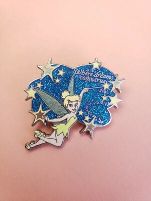 DISNEY PIN - TINKERBELL ''WHERE DREAMS COME TRUE'' EXCLUSIVE PIXIE DUST