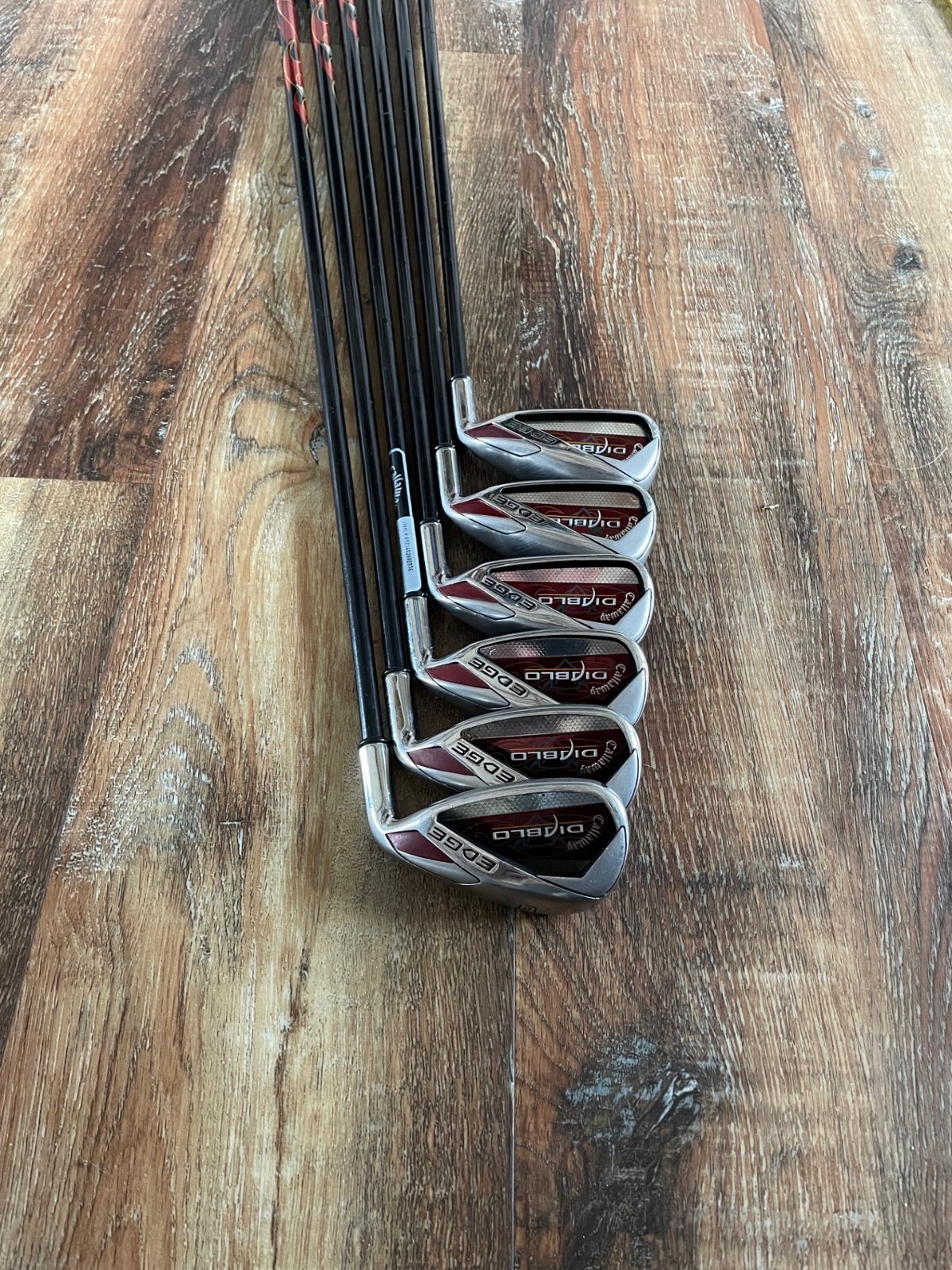 Used Callaway Diablo Edge Iron Set 5PW Callaway R Flex Graphite shafts eBay