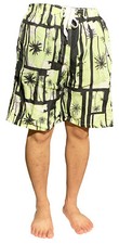 Mens Board Surf Swimming Trunks W/ Mesh Lining Green Base Tree M 26"-30"