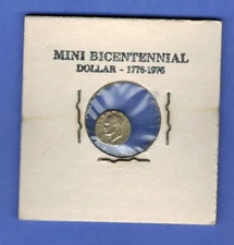 WORLD'S SMALLEST US COINS NOVELTY MINI BICENTENNIAL IKE EISENHOWER DOLLAR  