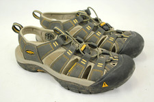 KEEN NEWPORT II MEN'S GRAY NYLON WATERPROOF SANDALS SIZE 9 US VGC 