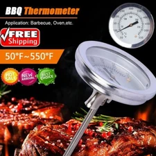 Stainless Steel Temperature Thermometer Gauge BBQ Grill Smoker Thermostat Tool