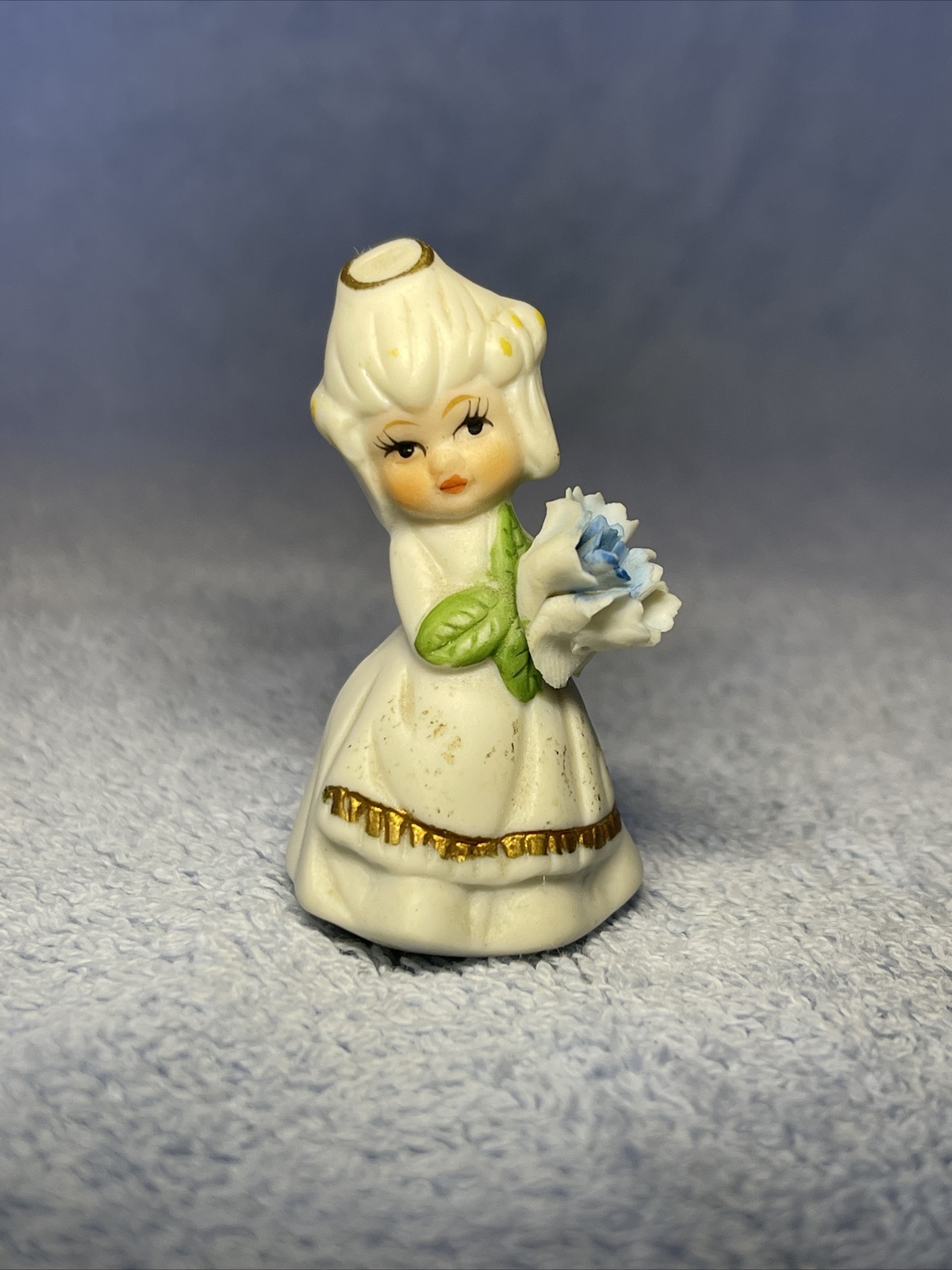 Vintage Napco Miniature Flower Girl of the Month January Figurine