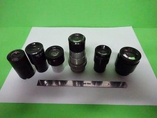 LOT 6 EA MICROSCOPE EYEPIECES ASSORTED OPTICS W1-04