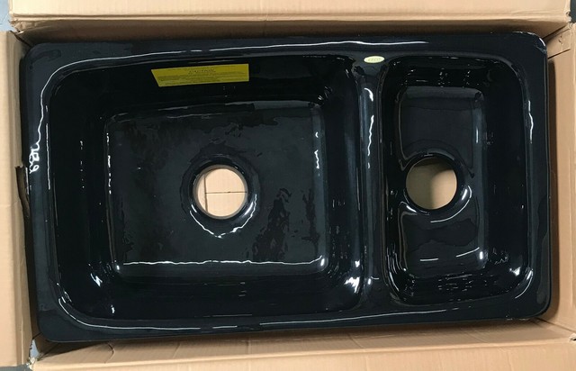 Ceco Sinks Redondo 735 Um Offset Undermount Double Bowl Cast Iron