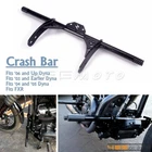 Front Highway Peg Crash Bar For Harley Dyna Fat Bob Low Rider Sport Glide FXD