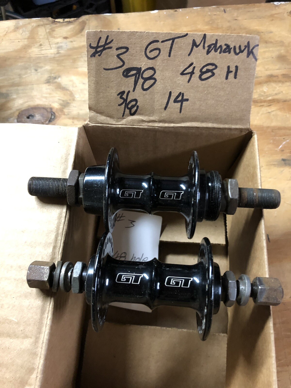 Old school BMX GT 48h Mohawk hubs 
