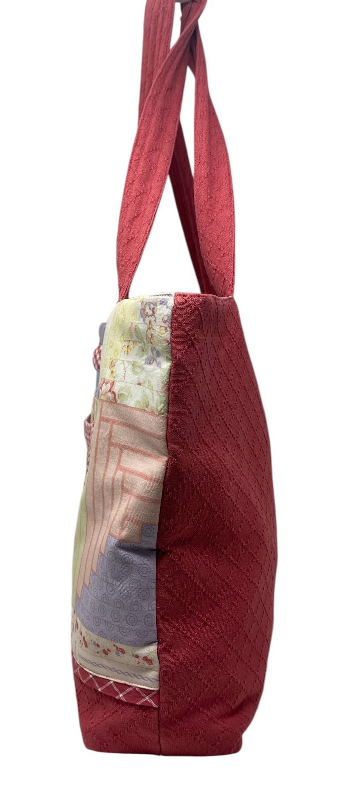Moda Patchwork Design Tote Bag Purse-Squares-Cott… - image 5
