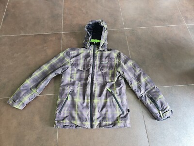 Central Project Skijacke Winterjacke Junge mit Kapuze Größe 164 Skikartentasche
