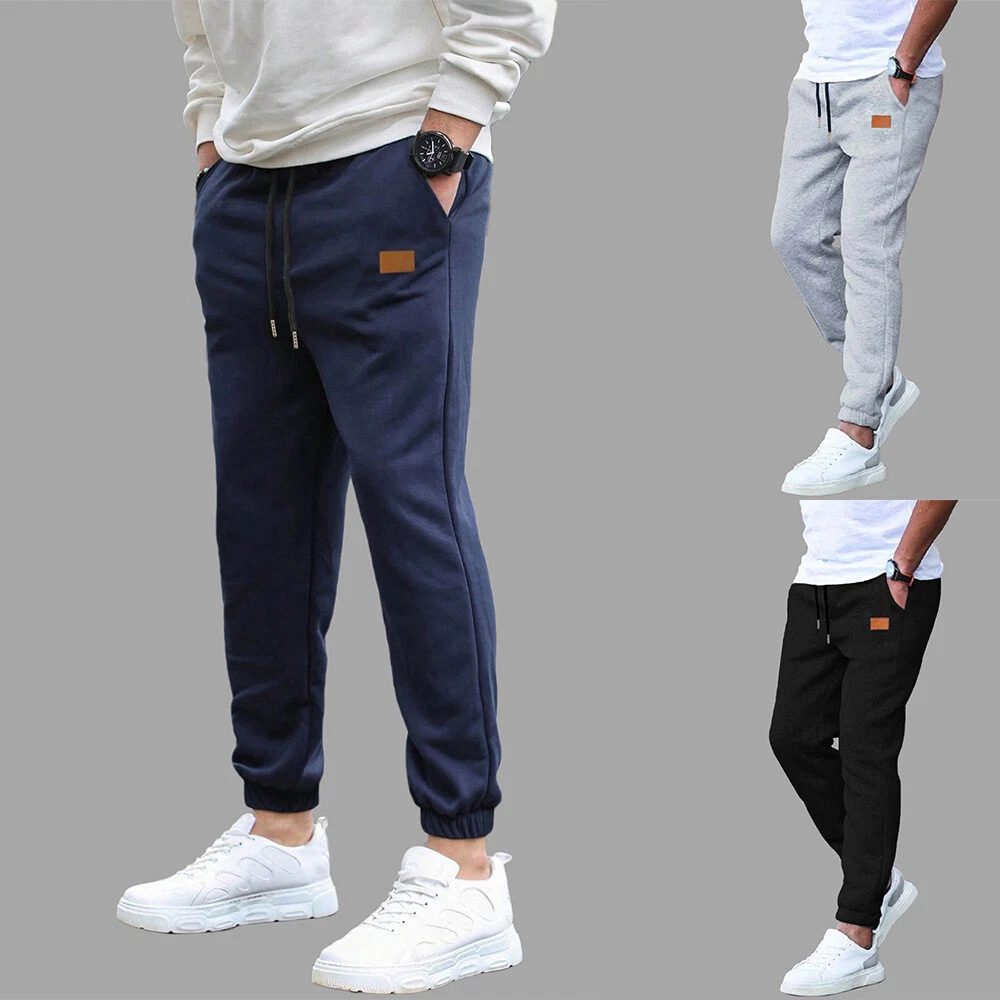 Mens Jogging Pants Athletic Running Sweatpants Casual Hip Hop Trousers