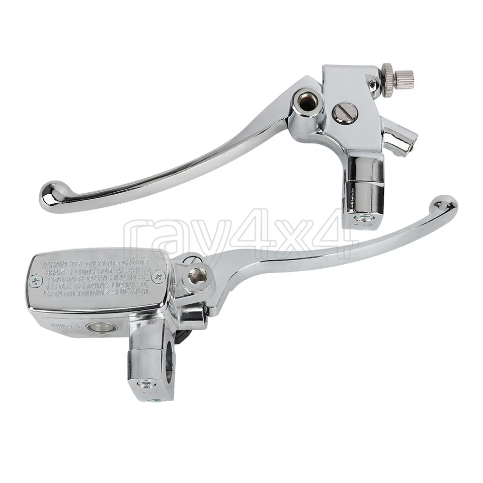 1" Universal Control Handlebar Hydraulic Brake Master Cylinder &Clutch Lever Set - Изображение 3 из 4