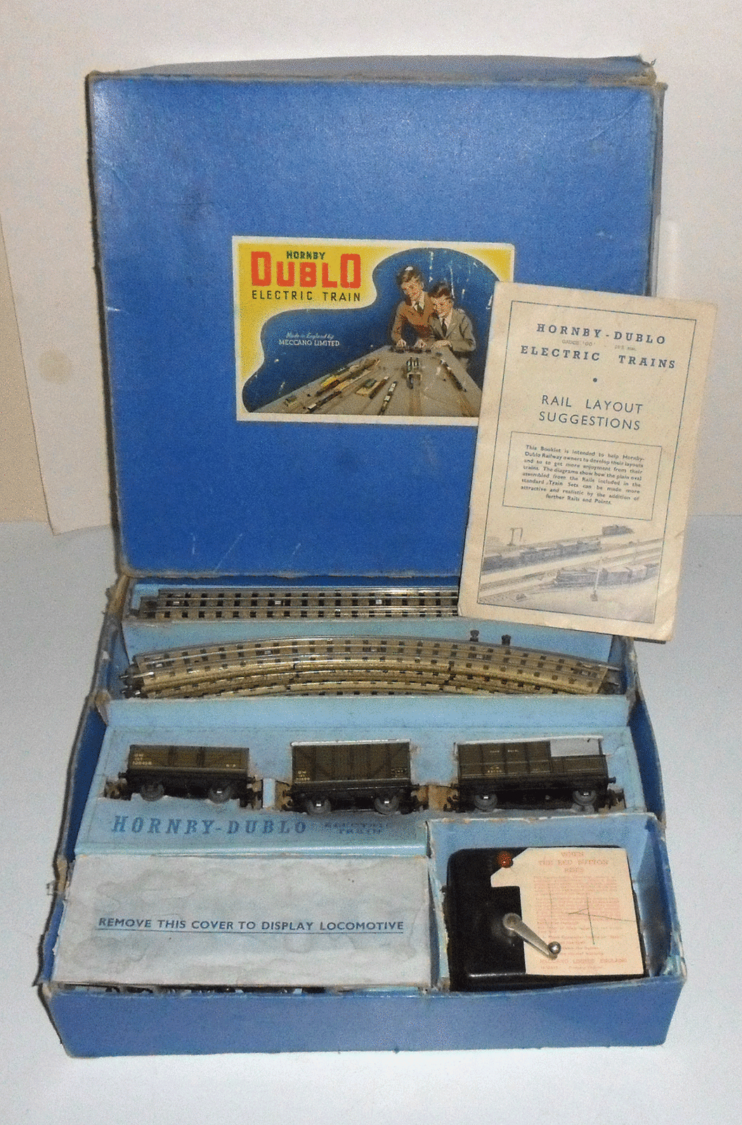 HORNBY DUBLO EDG7 GWR 0-6-2 serbatoio del treno merci set 1949-50 HORNBY DUBLO EDG7 GWR 0-6-2 serbatoio del treno merci set 1949-50