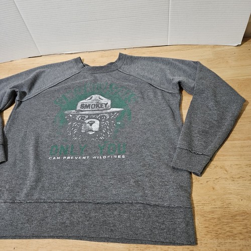 Felpa Vintage Smokey The Bear Licenziatario Ufficiale Coop Foresta Incendi - Foto 4 di 7