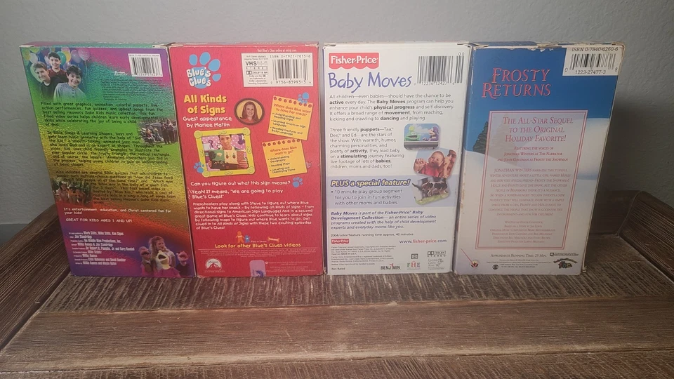 Blue's Clues Playtime w Perrywinkle & 3 other Children's VHS Tapes - Image 3 of 4