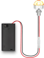 AA Battery Holder with Small LED Bulb and Switch Battery Box with Terminals, Min