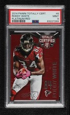 2014 Panini Totally Certified Platinum Red 86/100 Roddy White #6 PSA 9 MINT 09gn