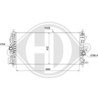 KüHler MotorküHlung Diederichs DCM2704 Diederichs Climate FüR Opel