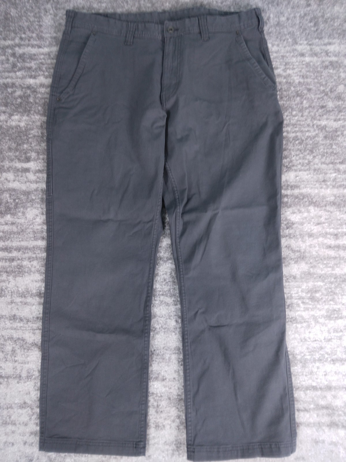 Eddie Bauer Pants Men’s 38 Gray Stretch Canvas Utility Pant 38x30 Workwear