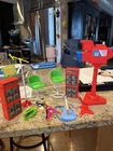 Vintage 80's Arco Barbie And The Rockers Studio/stage Play Set Speakers, Guitars
