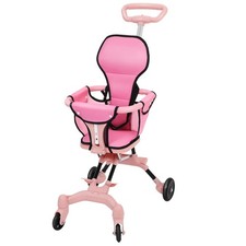 Compact Travel Pram Stroller Baby Lightweight One Hand Fold Buggy Pushchair UK