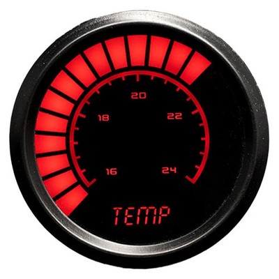 Intellitronix 2-1/16'' LED Bargraph Water Temperature Gauge, Red, 160-240 F