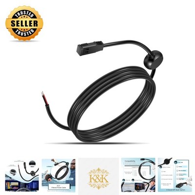 Humminbird Helix Compatible 6 Feet Filtered Power Cable - Waterproof Design