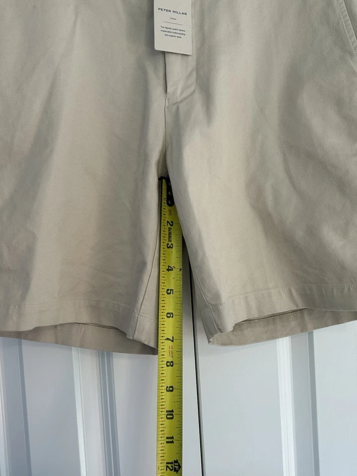 Pantalones Cortos Peter Millar Crown Beige Tostado Para Hombre Talla 34 Nuevos con Etiquetas Foto 3 de 4