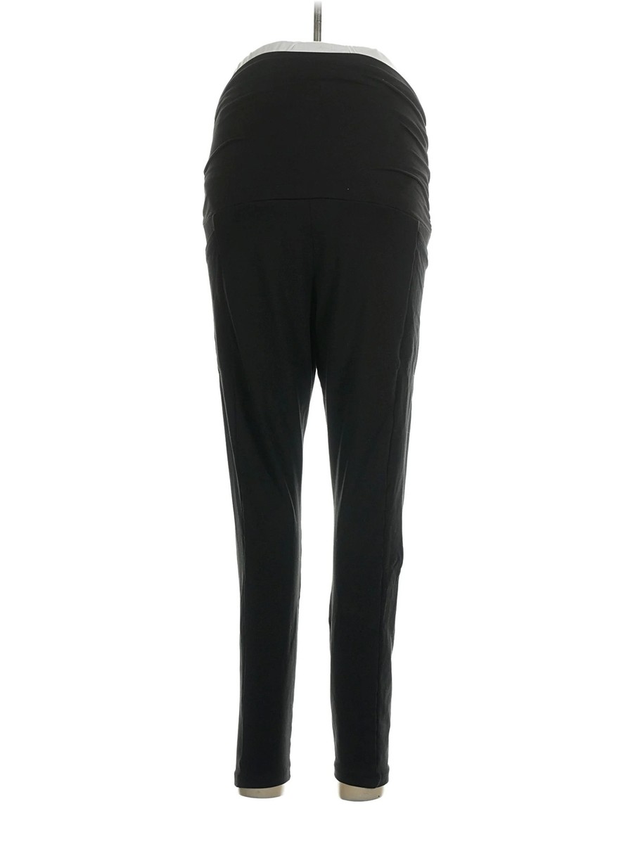 Unbranded Women Black Active Pants L Maternity View 2