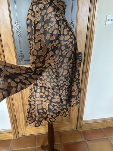 Religion Ladies Shirt Jacket Black & Brown Silver Eyelet Detailing XS - Picture 3 of 7