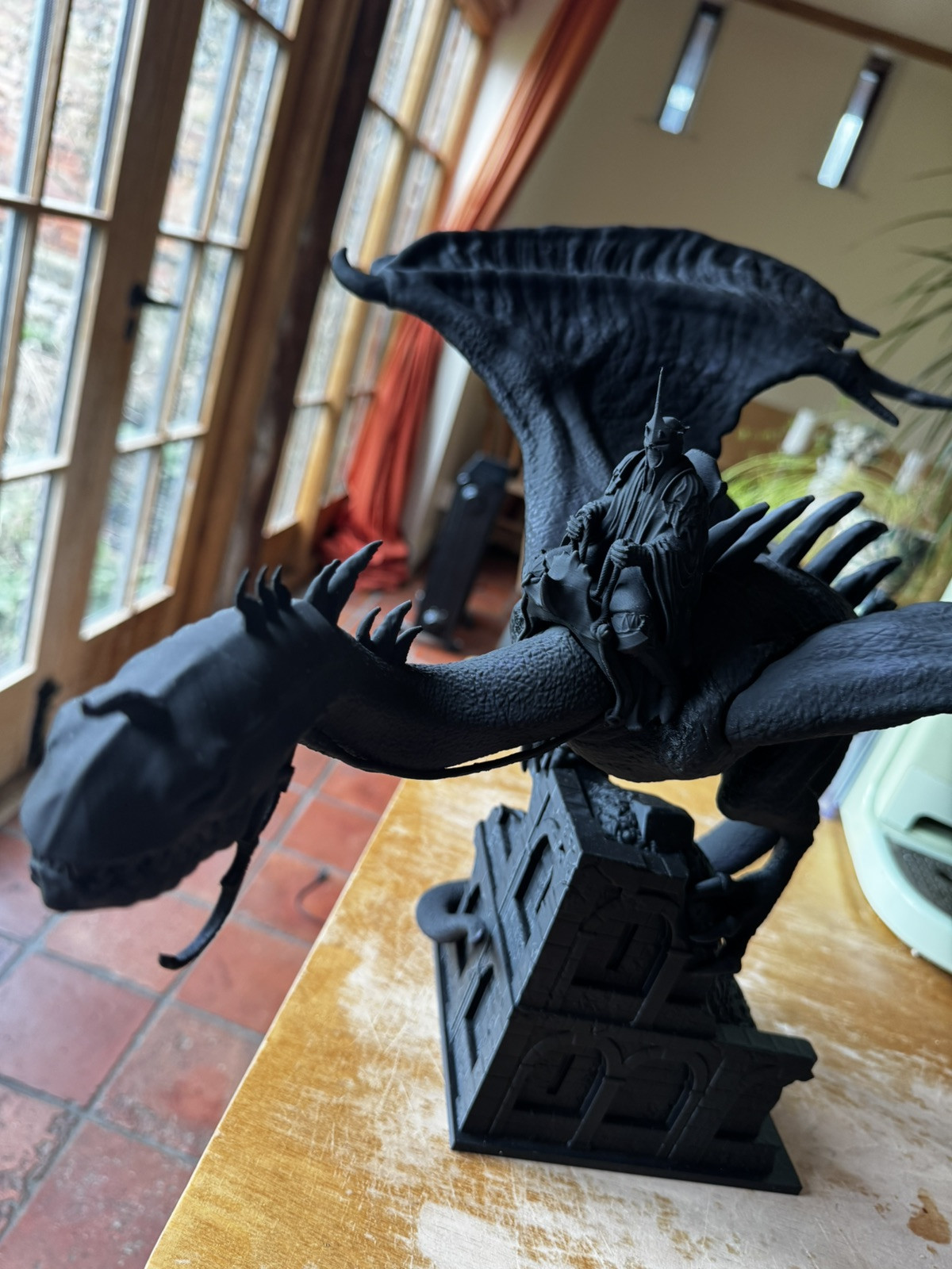 Witch King on Fellbeast | Amazing Detail | 3D Printed | 45cm Wide | 41 Cm Tall