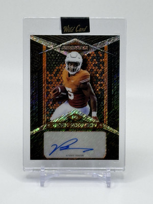 2023 Wild Card Alumination BIJAN ROBINSON Shimmer Refractor AUTO #5/15 - TEXAS #