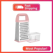 Urbanstrive Cheese Grater With Container, Professional Cheese Grater with Handle